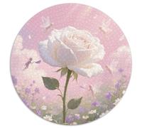 Un Puzzle Circolare Tematico Su Rose Con 1000 Pezzi Dedicato Agli Adatto Ad Adulti E Bambini | Come Attività Familiare | Educazione Tramite Gioco | 1000pcs (67.5x67.5cm)