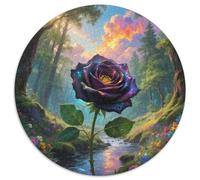 Un Puzzle Circolare Tematico Su Rose Con 1000 Pezzi Progetto Per Adatto Ai Ragazzi | Rilassare La Pressione | Senso Di Realizzazione | 1000pcs (67.5x67.5cm)