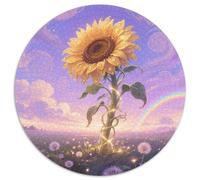 Un Puzzle Circolare Tematico Su Sunflower Con 1000 Pezzi Dedicato Agli Adatto Ad Adulti E Bambini | Come Attività Familiare | Educazione Tramite Gioco | 1000pcs (67.5x67.5cm)