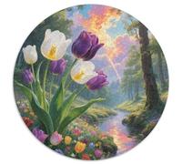 Un Puzzle Circolare Tematico Su Tulip Con 1000 Pezzi Dedicato Agli Adatto Ai Ragazzi | Sviluppare La Creatività | Educazione Tramite Gioco | 1000pcs (67.5x67.5cm)