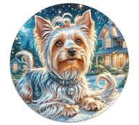 Un Puzzle Circolare Tematico Su Yorkshire Terrier Con 1000 Pezzi Progetto Per Pet Dog Adatto Ad Adulti E Bambini | Rilassare La Pressione | Senso Di Realizzazione | 1000pcs (67.5x67.5cm)