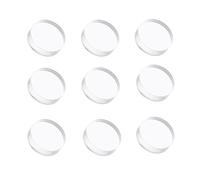 un quadrato acrilico che mostra, Espositore cilindrico in acrilico trasparente Diametro 5 cm Altezza 1-2 cm 4/6/9 pz(Height 1cm,9 Pieces Set)