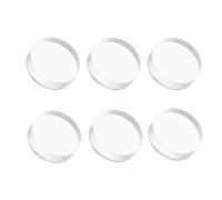 un quadrato acrilico che mostra, Espositore cilindrico in acrilico trasparente Diametro 5 cm Altezza 1-2 cm 4/6/9 pz(Height 2cm,6 Pieces Set)