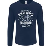 Un Qualificato Autobus Autista Looks Like Uomo Maniche