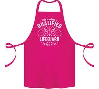 Un Qualificato Bagnino Guarda Come Cotone Grembiule 100% Biologico