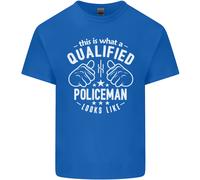 Un Qualificato Poliziotto Looks Like Uomo Cotone T-Shirt