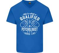 Un Qualificato Psychologist Looks Like Uomo Scollo A V Cotone T-Shirt