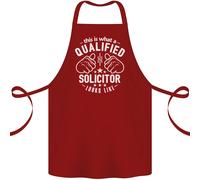 Un Qualificato Solicitor Guarda Come Cotone Grembiule 100% Biologico