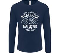 Un Qualificato Taxi Driver Looks Like Uomo Manica