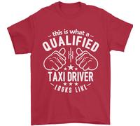 Un Qualificato Taxi Driver Looks Like Uomo T-Shirt 100% Cotone