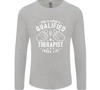 Un Qualificato Terapeuta Looks Like Uomo Maniche