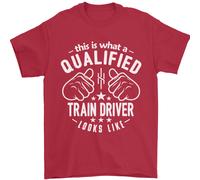 Un Qualificato Treno Autista Looks Like Uomo T-Shirt 100% Cotone