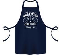Un Qualificato Zoologist Guarda Come Cotone Grembiule 100% Biologico