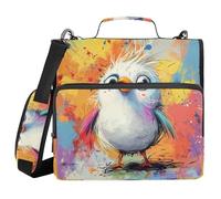 Un raccoglitore a forma di uccello con manico facile da trasportare 3,8 cm 3 anelli portfolio raccoglitore per biglietti da viaggio per casa