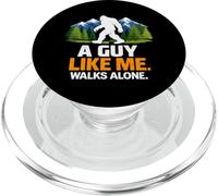 Un ragazzo come me cammina da solo Bigfoot Sasquatch Forest Trees PopSockets PopGrip per MagSafe