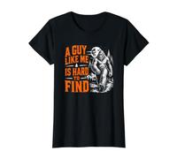 Un Ragazzo Come Me è Difficile da Trovare Divertente Bigfoot Forest Hiking Maglietta con Stampa Grafica Economica, Donna, Nero, L