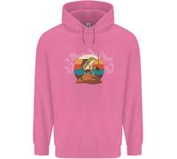 Un Rana Escursioni Nel Montagne Trekking Bambini Felpa con Cappuccio