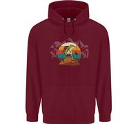 Un Rana Escursioni Nel Montagne Trekking Bambini Felpa con Cappuccio