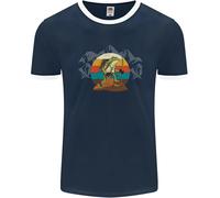 Un Rana Escursioni Nel Montagne Trekking Uomo Ringer Fotl