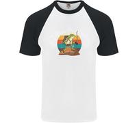 Un Rana Escursioni Nel Montagne Trekking Uomo S/S Baseball T-Shirt