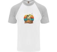 Un Rana Escursioni Nel Montagne Trekking Uomo S/S Baseball T-Shirt