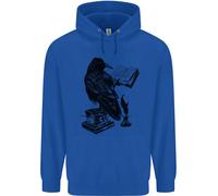 Un Raven Lettura Un Libro Letteratura Bambini Felpa con Cappuccio