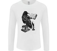 Un Raven Lettura Un Libro Letteratura Uomo Maniche