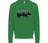 Un Riccio Che Rappresenta Una Foresta Uomo Felpa Maglione