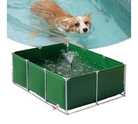 Un rivestimento per laghetto e supporto per una piscina fuori terra, adatto per giardini e piscine all'aperto resistenti, perfetto per l'uso in vacanza.