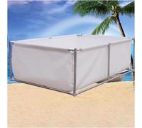 Un rivestimento per laghetto e supporto per una piscina fuori terra, adatto per giardini e piscine all'aperto resistenti, perfetto per l'uso in vacanza.