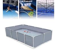 Un rivestimento per laghetto e supporto per una piscina fuori terra, adatto per giardini e piscine all'aperto resistenti, perfetto per l'uso in vacanza.