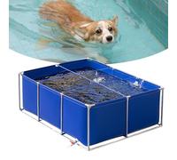 Un rivestimento per laghetto e supporto per una piscina fuori terra, adatto per giardini e piscine all'aperto resistenti, perfetto per l'uso in vacanza.