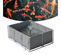 Un rivestimento per laghetto e supporto per una piscina fuori terra, adatto per giardini e piscine all'aperto resistenti, perfetto per l'uso in vacanza.