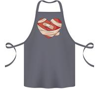 Un Rotto Cuore Anti- Valentines Giorno Cotone Singolo Grembiule 100% Biologico