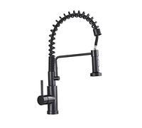 un rubinetto in scatola montato sulla parete, Rubinetto da cucina con sensore touch, spruzzatore estraibile in ottone, 2 modalità di spruzzo, montaggio sul ponte(Matte Black)