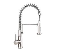 un rubinetto in scatola montato sulla parete, Rubinetto da cucina con sensore touch, spruzzatore estraibile in ottone, 2 modalità di spruzzo, montaggio sul ponte(Chrome)
