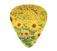 Un sacco di plettri per chitarra Girasole da 12 pezzi, include calibri sottili, medi e pesanti 3 misure per plettri acustici per chitarra elettrica