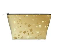 Un sacco di stelle dorate senza soluzione di continuità, Borsa da toilette Borsa per trucco Borsa per cosmetici Borsa da toilette da viaggio portatile