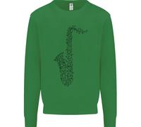 Un Saxofono Strumento Musicale Brass Band Felpa Per Bambini