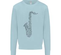 Un Saxofono Strumento Musicale Brass Band Felpa Per Bambini