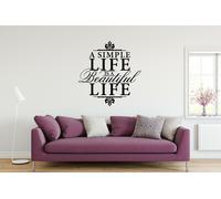 Un Semplice Vita È Bella Vinile Decalcomania Citazione Frase 003
