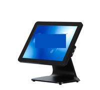 Un set completo di registratore di cassa, stampante termica, scanner, cassetto for contanti, registratore di cassa touch da 15,1 pollici, WIFI integrato(Black Single screen)