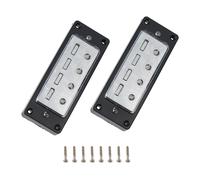 Un Set Di 2 Pezzi 4-String Basso Humbucker Pick-Up Neck&bridge Con Nero Ring New