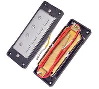 Un Set Di 2 Pezzi 4-String Basso Humbucker Pick-Up Neck&bridge Con Nero Ring New