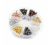 Un set di 3 4 5 6 7 8 10 mm 8 colori anelli di congiunzione aperti anelli divisi anello di collegamento per la creazione di gioielli fai da te risultati connettore-AH-136