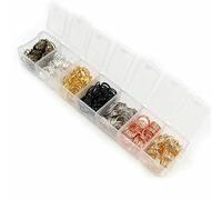 Un set di 3 4 5 6 7 8 10 mm 8 colori anelli di congiunzione aperti anelli divisi anello di collegamento per la creazione di gioielli fai da te connettori - Misto 10 mm 350 pezzi