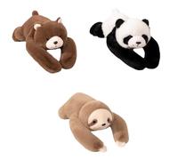 Un set di 3 adorabili giocattoli di peluche,giocattoli carini e morbidi tra cui dinosauri, orsi, panda e altri adorabili cuscini di peluche adatti ai ragazzi e