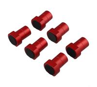 Un set di 6 cani da banco in lega di alluminio per ottimizzare la configurazione dello spazio di lavoro (20 mm rosso)