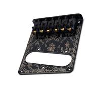 Un Set Di 6 Corde Per Chitarra Elettrica Ponte In Metallo Nero Golden Ball Saddle Parti Di Chitarra Accessori Per Strumenti Musicali
