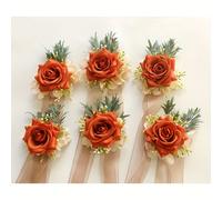 Un set di 6 e bustini da sposa in profondo con rose - Eleganti aggiunte per , damigelle, testimoni e - Decorazioni per speciali come riunioni di famiglia, soggiorni, lauree estive